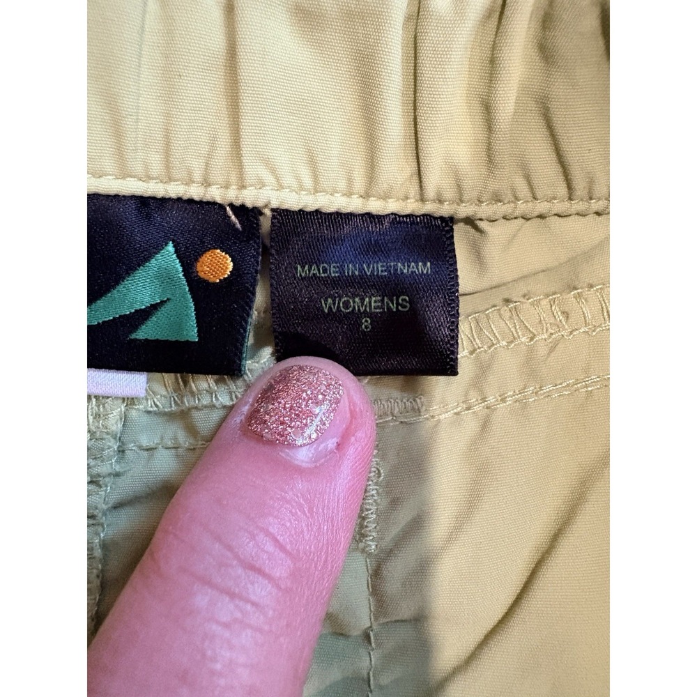 Eastern Mountain Sports Hiking Outdoors Nylon Cargo Shorts Lime Green Women's 8 - Picture 5 of 8